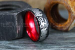 Farm Ring, Tractor Ring, Rancher Ring, Cattle Rancher Ring, Cattle Ring, Cowboys Rings, Farmer Ring, Cowboys Wedding Band