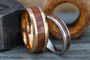 Couple Rings, Couple Wood Rings, Wood Wedding Bands, Wood Wedding Ring, Couple Jewelry, Matching Rings, His and Her Rings, Wood Rings