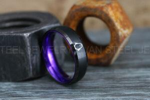 Penguin Ring, Penguin Jewelry, Penguins Wedding Ring, Penguins Wedding Band, Black Wedding Band, Black Wedding Ring, Penguins Jewelry