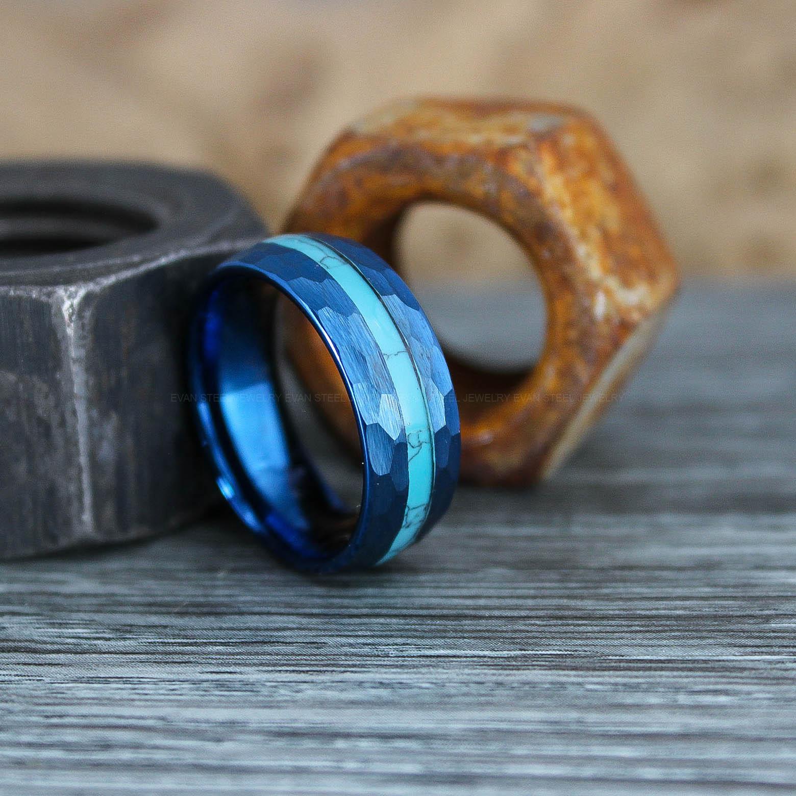 IMG_0953 Turquoise Ring, Turquoise Wedding Ring, Turquoise Wedding Band, Turquoise Jewelry - Image 1