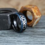 Gamer Rings, Player 1 Player 2 Rings, Controller Rings, Black Gamer Wedding Rings, Black Tungsten Gamer Wedding Bands, Gamer Jewelry - Image 4